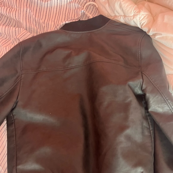 Express leather bomber jacket - Picture 3 of 3